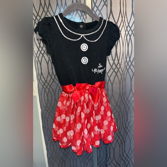 Disney little girls Minnie mouse tutu one piece size 24 m [E-12] - Picture 1 of 4